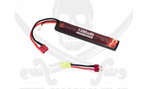 DEANS BAT TUBO Li-Po 7,4V 1300mAh 20C EVO