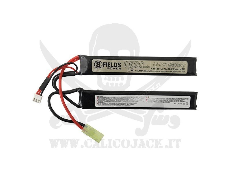 BATTERIA Li-Po 7,4V 1500mAh 20/40C