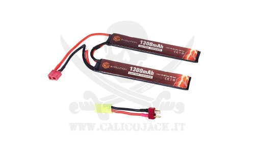 DEANS Li-Po 7,4V 1300mAh 20C CRANE EVO
