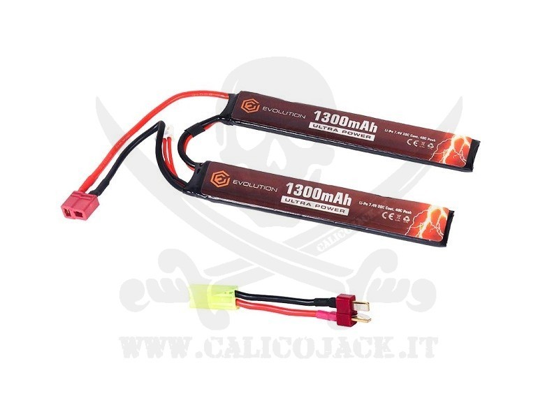 DEANS Li-Po 7,4V 1300mAh 20C CRANE EVO