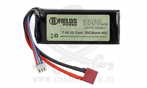 Li-Po 7,4V 1500mAh 20/40C T-CONNECTOR