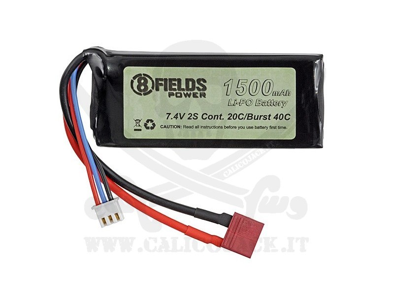 Li-Po 7,4V 1500mAh 20/40C T-CONNECTOR