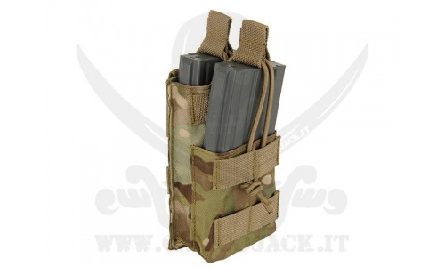 TASCA DOPPIA CARICATORE M4/AK74 MULTICAM