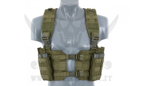 SPLIT FRONT CHEST HARNESS GREEN