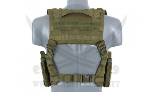 SPLIT FRONT CHEST HARNESS GREEN