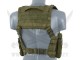 SPLIT FRONT CHEST HARNESS GREEN