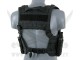 SPLIT FRONT CHEST HARNESS BLACK