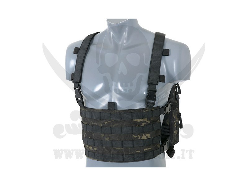 CHEST BACKPACK MULTICAM BLACK