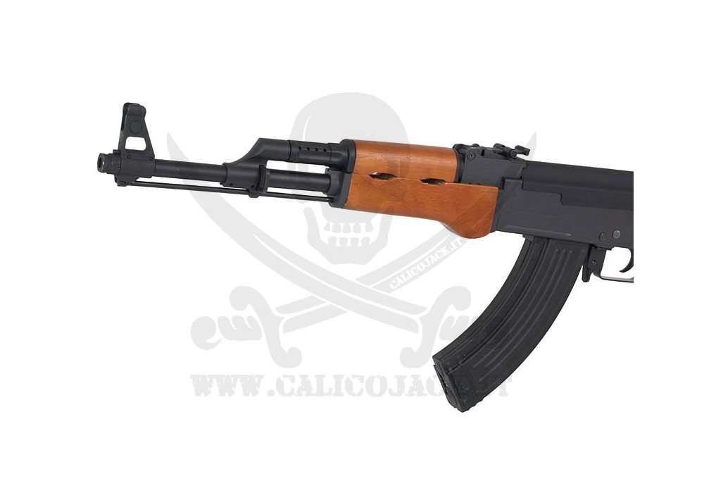 CYMA Metal CM042 AK47 AEG Rifle Airsoft Gun (Real Wood) - eHobbyAsia