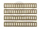 LADDER RAIL PANEL SET COYOTE