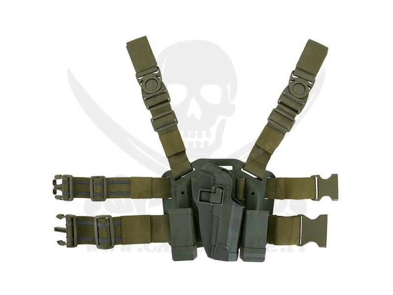 HOLSTER W/DROP M9/M92 GREEN