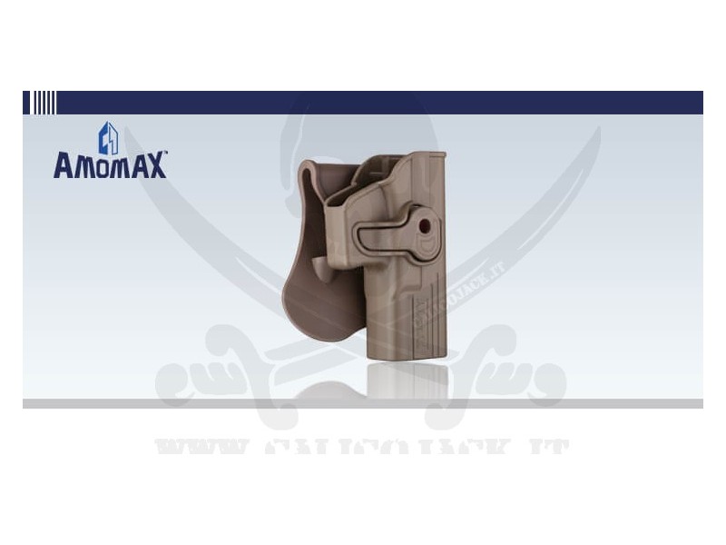 AMOMAX HOLSTER GLOCK G17/G18/G19 TAN