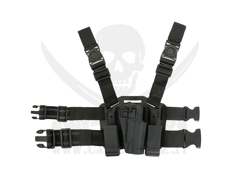 HOLSTER W/DROP 1911 BLACK